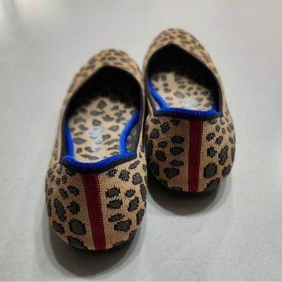 RARE Rothy's Rothys The Flat Leopard Print Ballet Flat ,Retired , Women’s SZ 7 - Picture 4 of 5